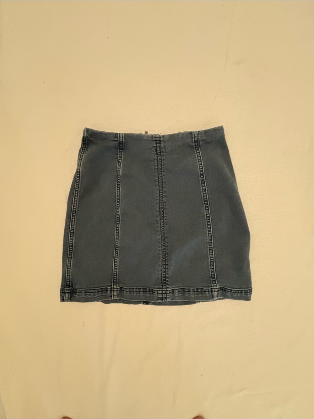 Free People Dark Blue Panel Mini Skirt